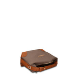 Borsa a Mano in 100% Pu Vegan Leather Verde Militare