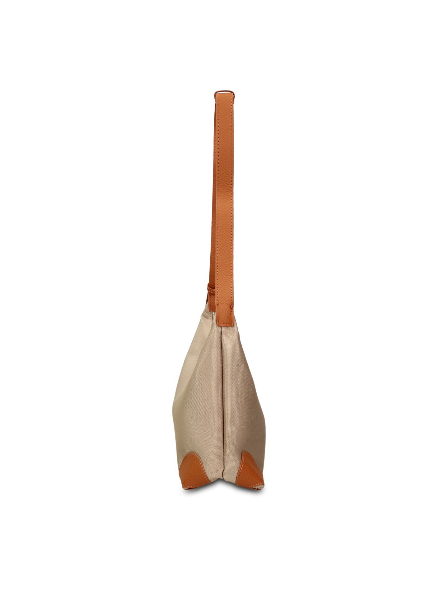 Borsa a Tracolla in 100% Pu Vegan Leather Beige