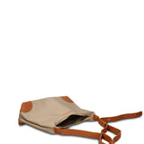 Borsa a Tracolla in 100% Pu Vegan Leather Beige
