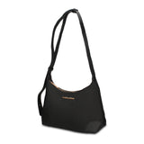 Borsa a Tracolla in 100% Pu Vegan Leather Nero