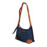 Borsa a Tracolla in 100% Pu Vegan Leather Blu Scuro