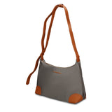 Borsa a Tracolla in 100% Pu Vegan Leather Grigio