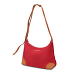 Borsa a Tracolla in 100% Pu Vegan Leather Rosso