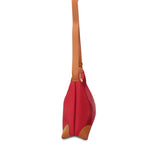 Borsa a Tracolla in 100% Pu Vegan Leather Rosso