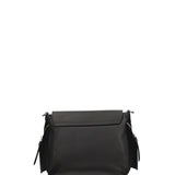 Borsa a Tracolla in Ruga Leather Nero
