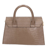 Ariel Borsa a mano da donna Vera pelle 05458-LU40 TAUPE SCURO DARK TAUPE Gave Lux
