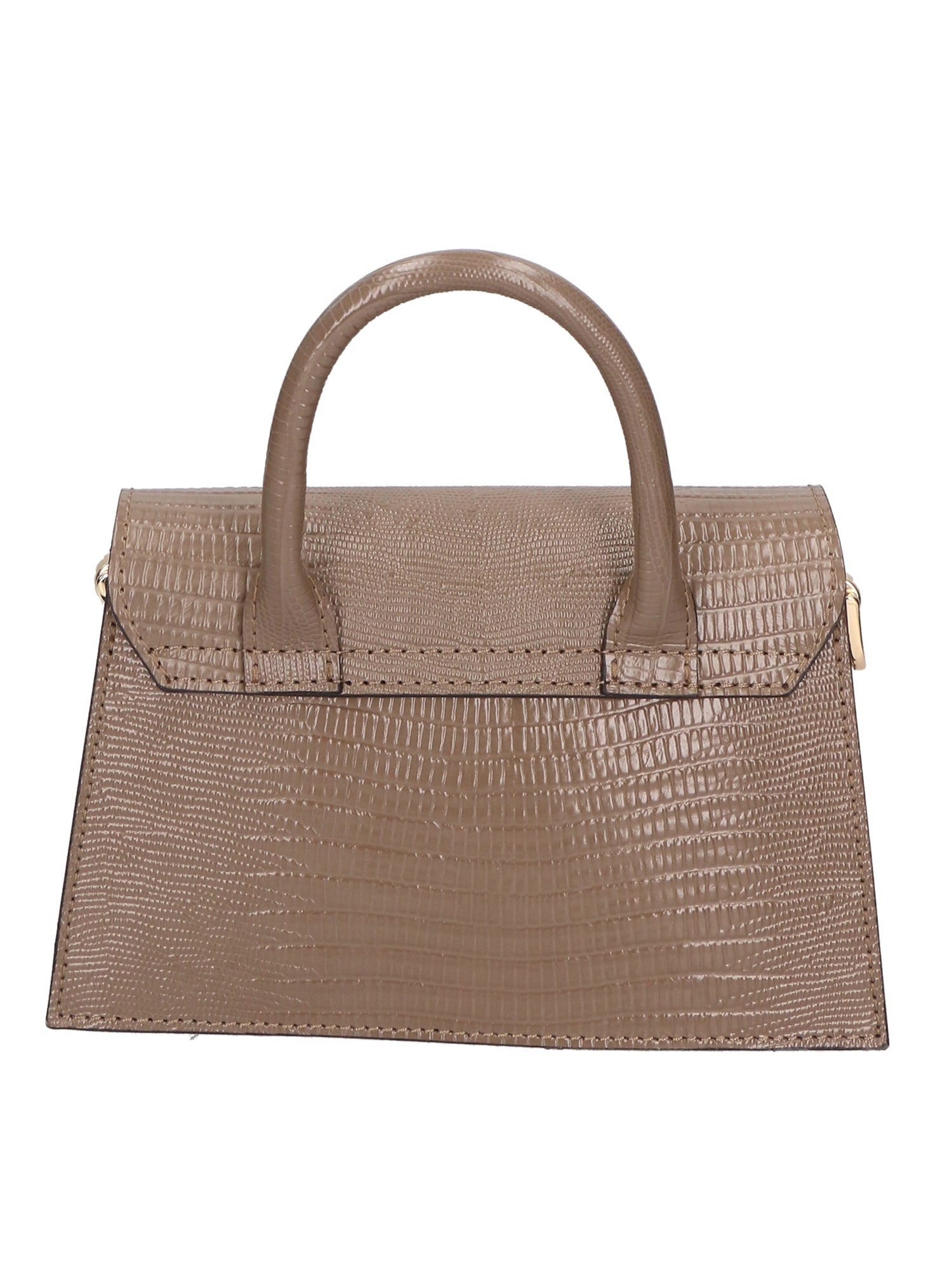 Ariel Borsa a mano da donna Vera pelle 05458-LU40 TAUPE SCURO DARK TAUPE Gave Lux