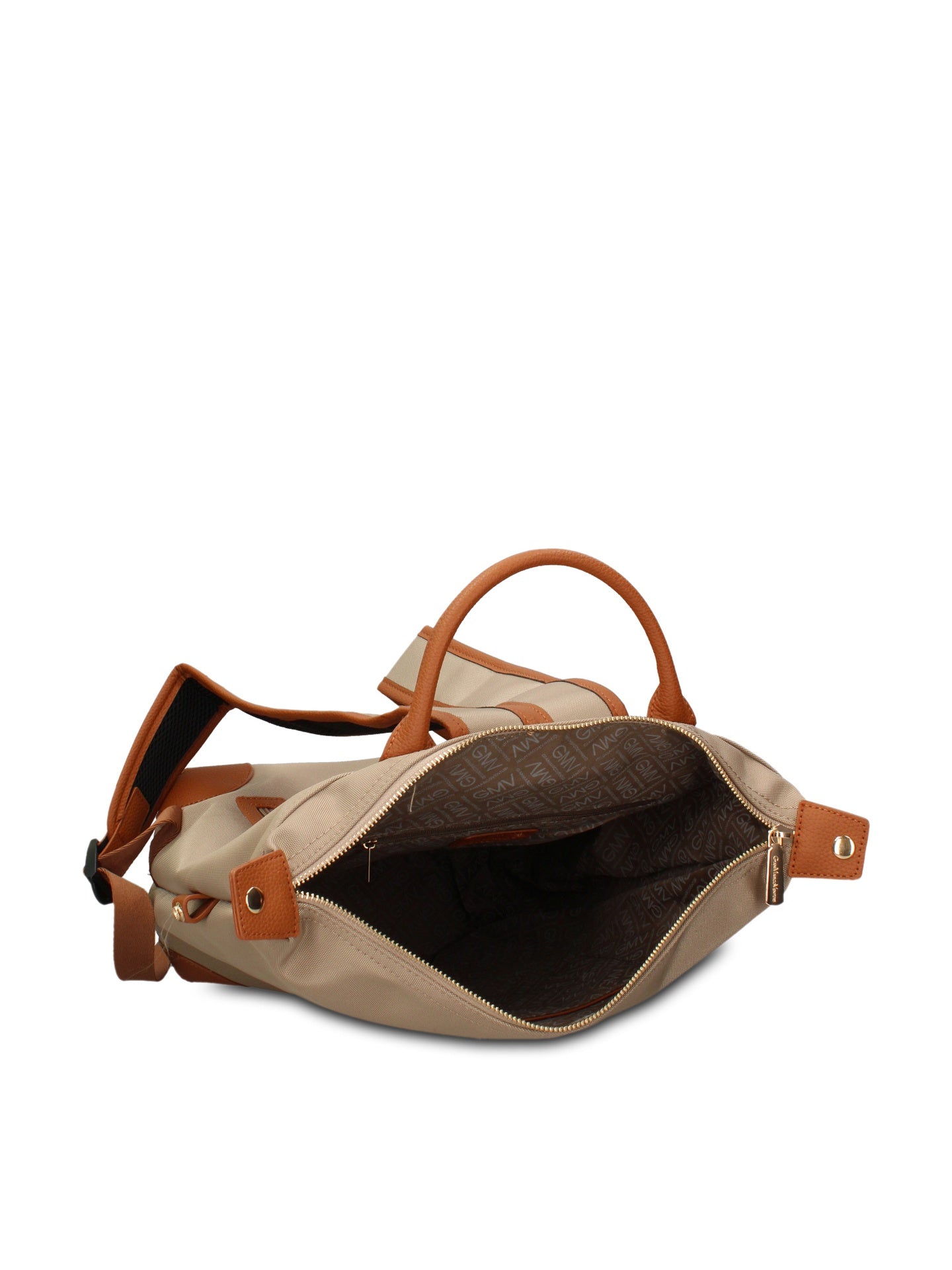 Zaino in 100% Pu Vegan Leather Beige