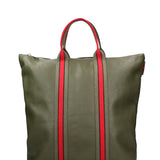 Borsa a mano convertibile in zaino da donna In Vera pelle Made in Italy 43x38x12 cm