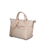 Borsa a Mano in 100% Pu Vegan Leather Beige