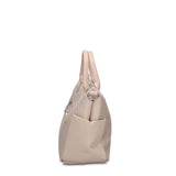 Borsa a Mano in 100% Pu Vegan Leather Beige