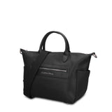 Borsa a Mano in 100% Pu Vegan Leather Nero