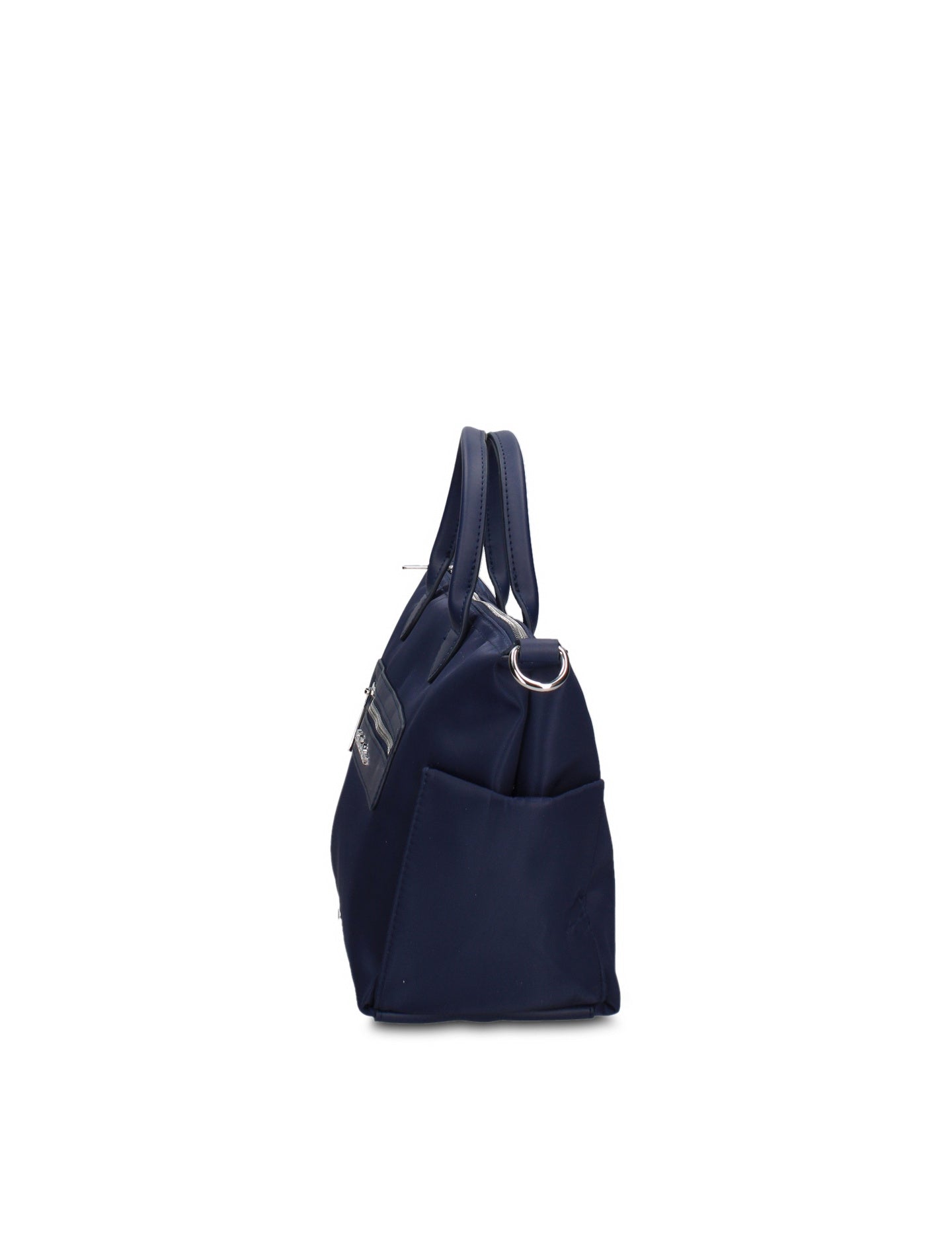 Borsa a Mano in 100% Pu Vegan Leather Blu