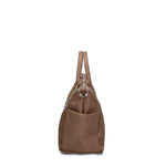Borsa a Mano in 100% Pu Vegan Leather Verde Militare
