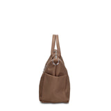 Borsa a Mano in 100% Pu Vegan Leather Verde Militare