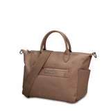 Borsa a Mano in 100% Pu Vegan Leather Verde Militare