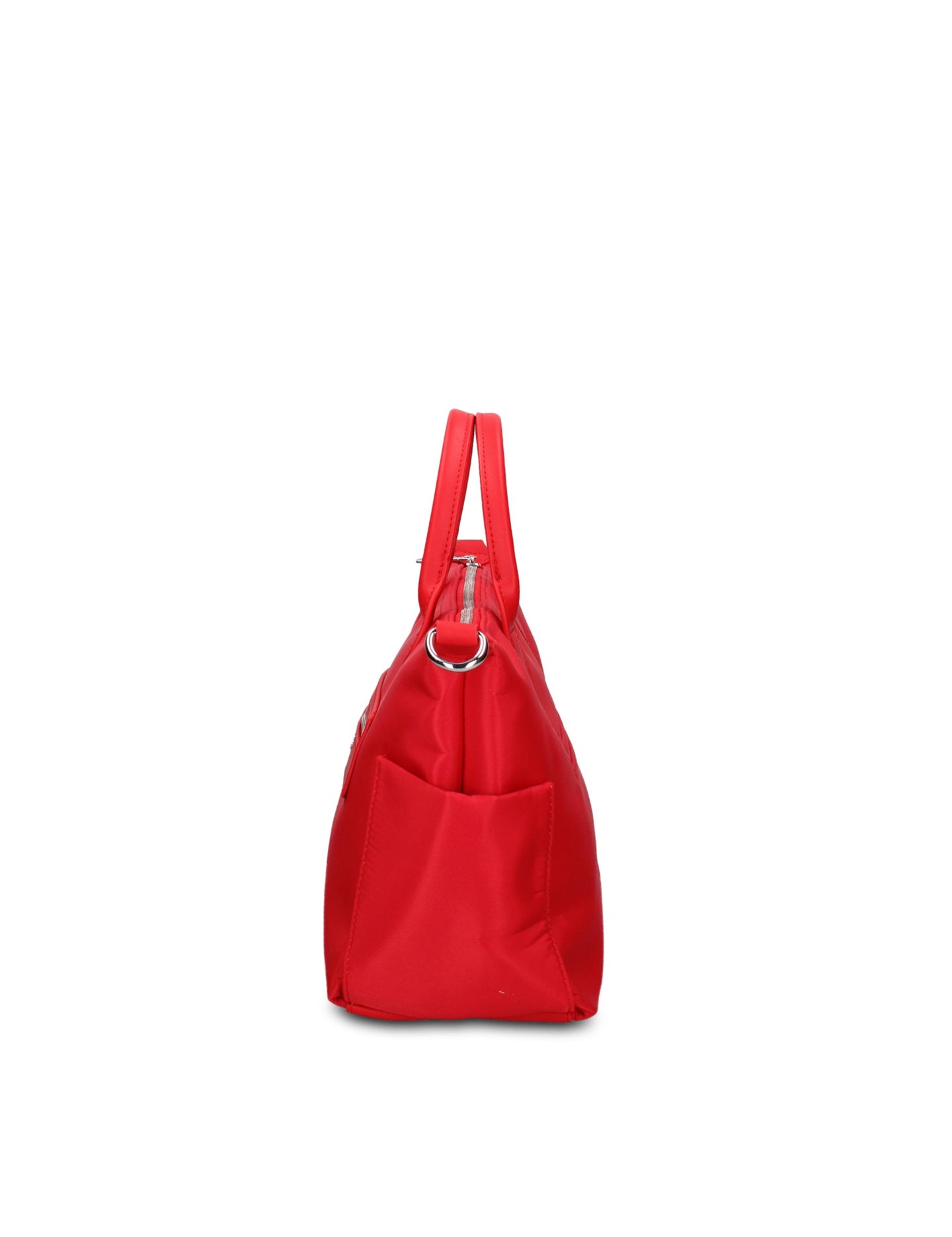 Borsa a Mano in 100% Pu Vegan Leather Rosso