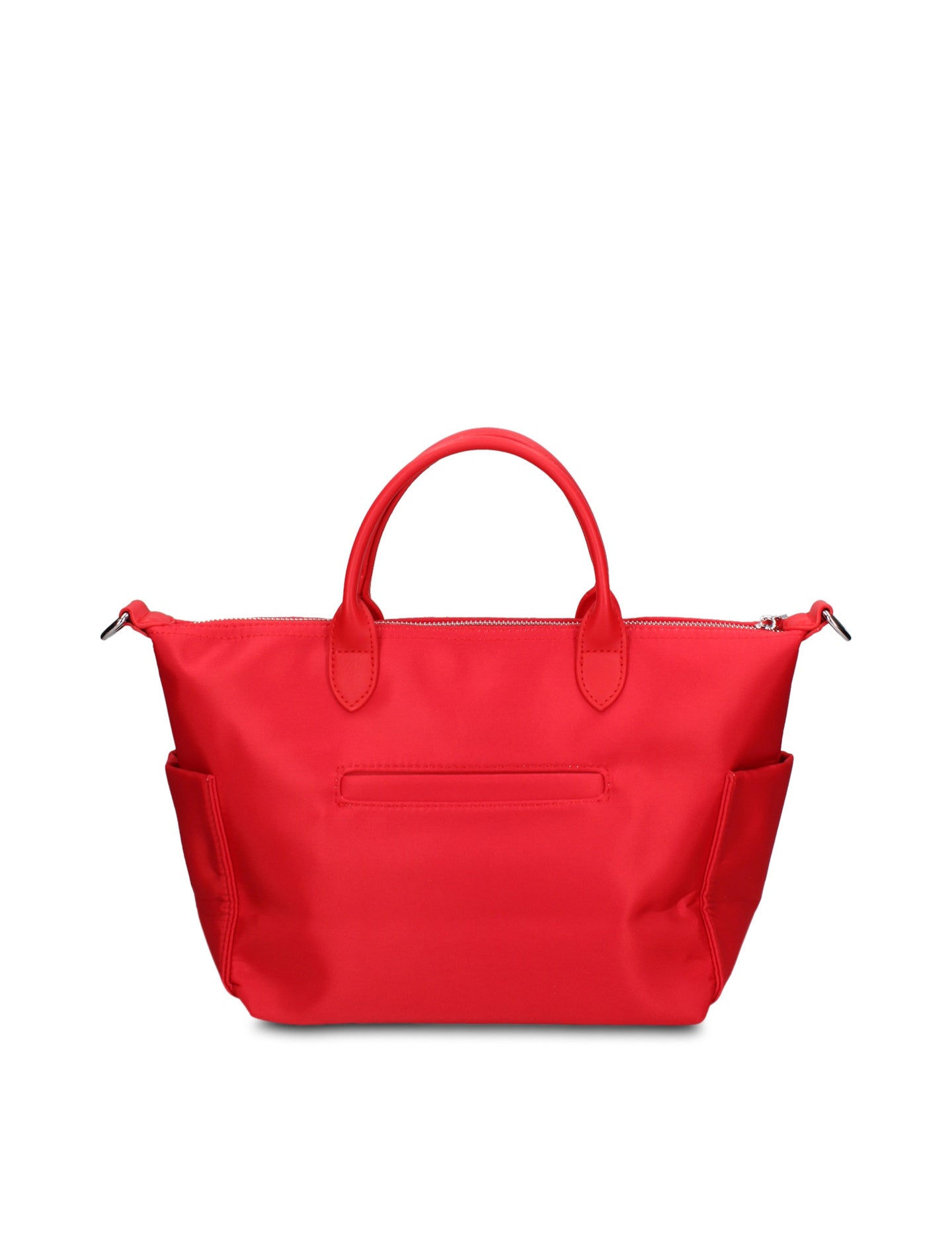 Borsa a Mano in 100% Pu Vegan Leather Rosso