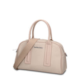Borsa a Mano in 100% Pu Vegan Leather Beige