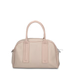 Borsa a Mano in 100% Pu Vegan Leather Beige