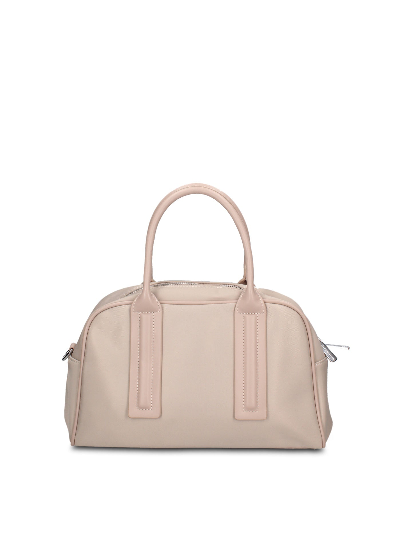 Borsa a Mano in 100% Pu Vegan Leather Beige