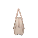 Borsa a Mano in 100% Pu Vegan Leather Beige