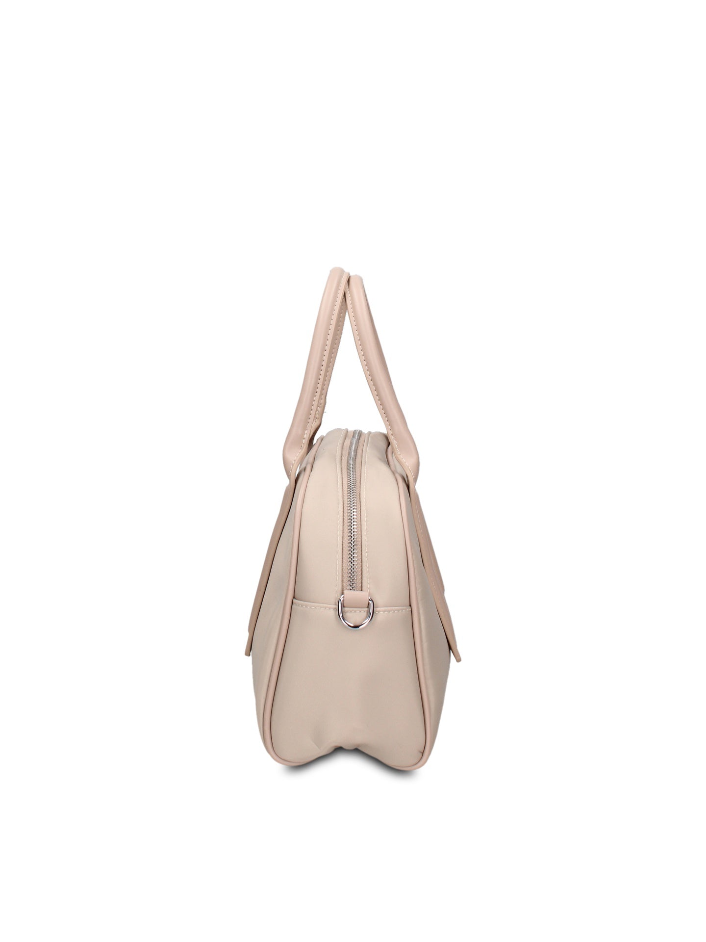 Borsa a Mano in 100% Pu Vegan Leather Beige