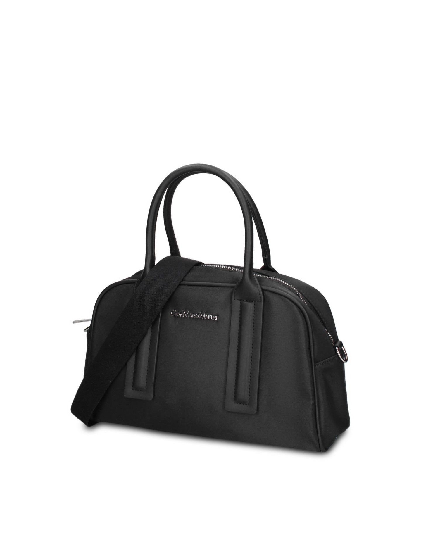 Borsa a Mano in 100% Pu Vegan Leather Nero