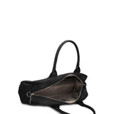 Borsa a Mano in 100% Pu Vegan Leather Nero