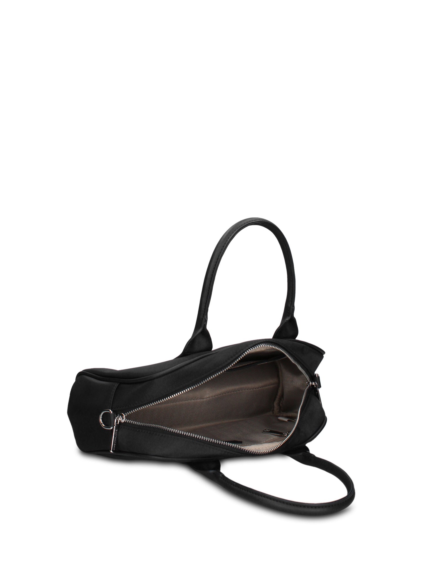 Borsa a Mano in 100% Pu Vegan Leather Nero