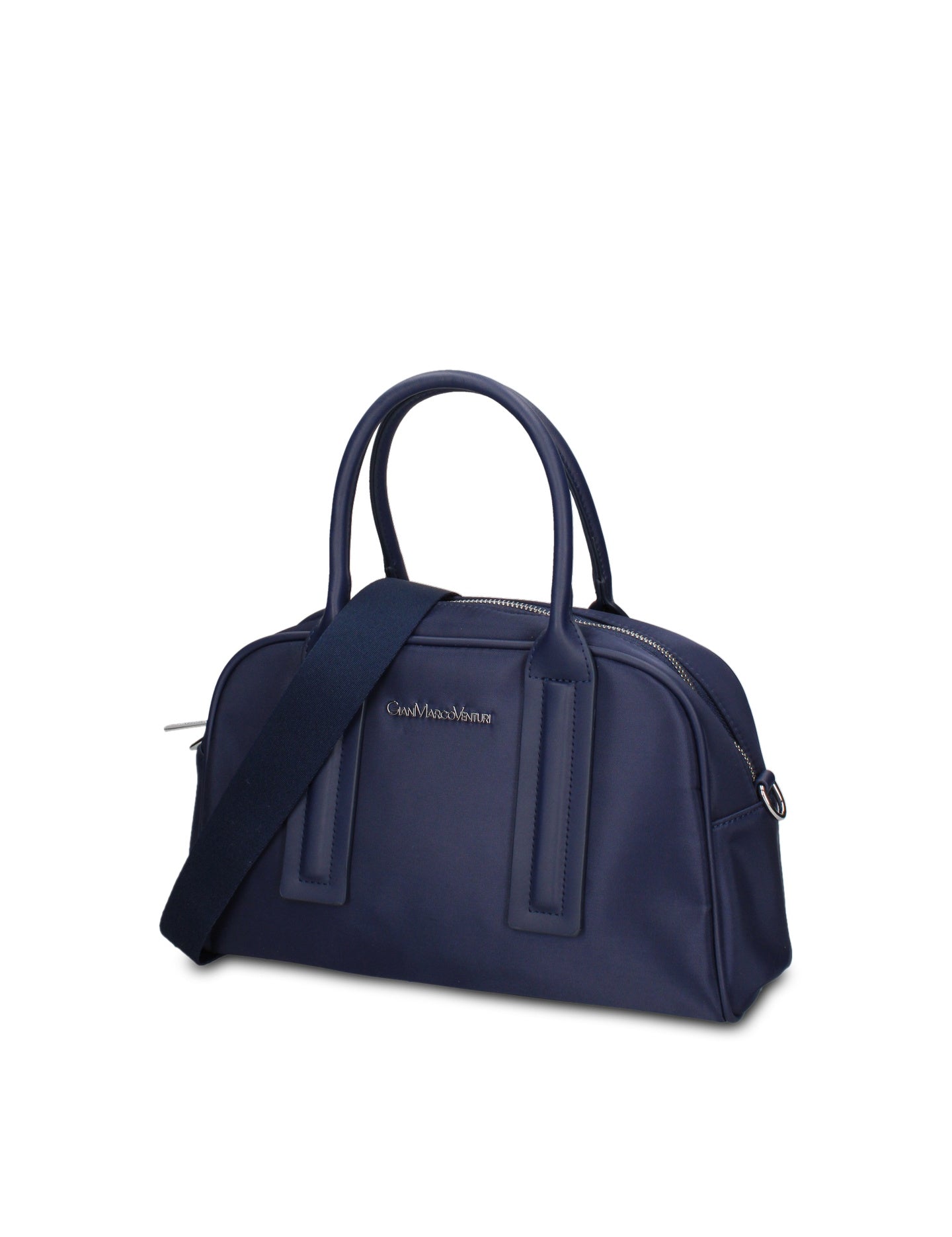 Borsa a Mano in 100% Pu Vegan Leather Blu