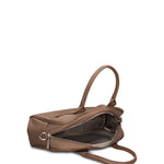 Borsa a Mano in 100% Pu Vegan Leather Verde Militare