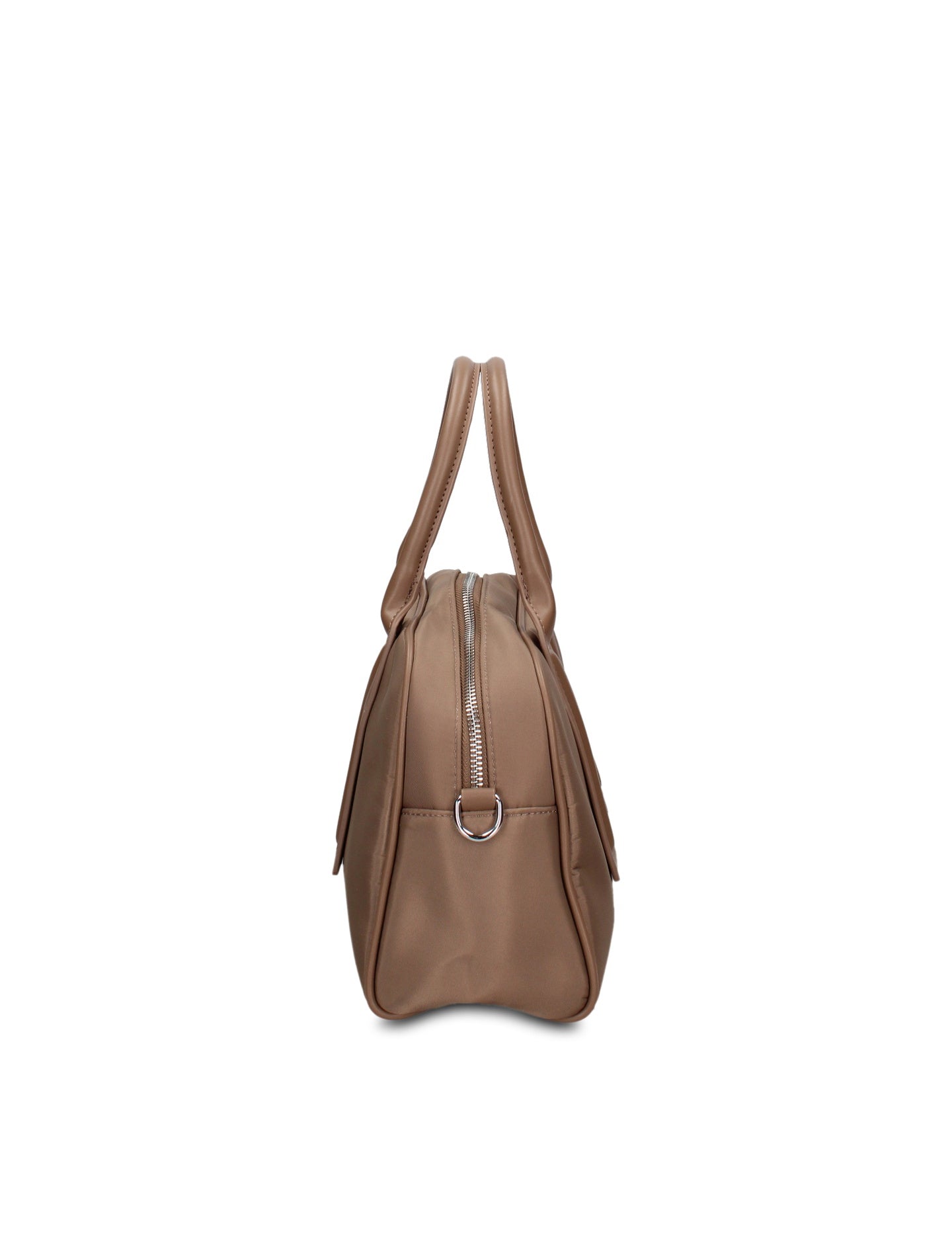 Borsa a Mano in 100% Pu Vegan Leather Verde Militare