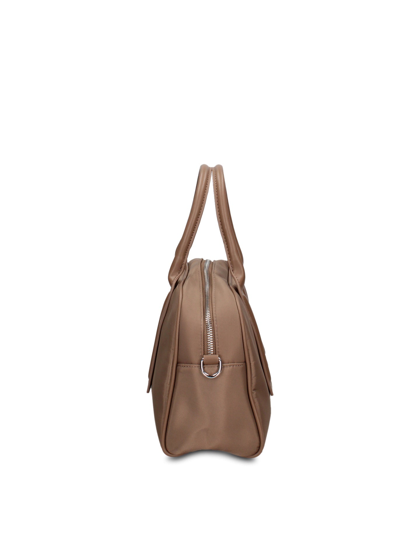 Borsa a Mano in 100% Pu Vegan Leather Verde Militare