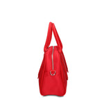 Borsa a Mano in 100% Pu Vegan Leather Rosso