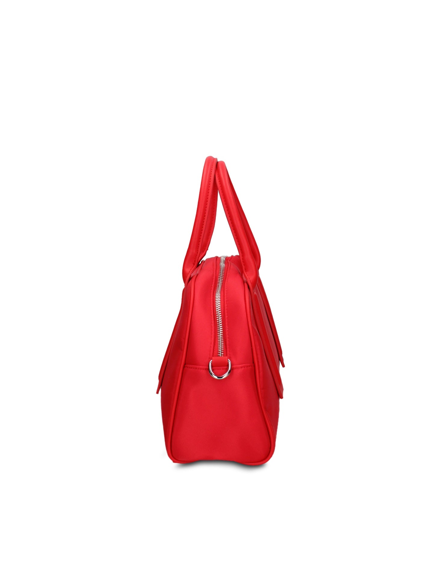 Borsa a Mano in 100% Pu Vegan Leather Rosso