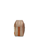 Borsa a Tracolla in 100% Pu Vegan Leather Beige