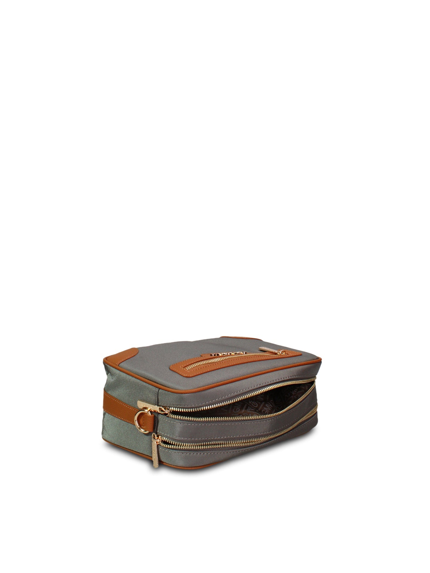 Borsa a Tracolla in 100% Pu Vegan Leather Grigio