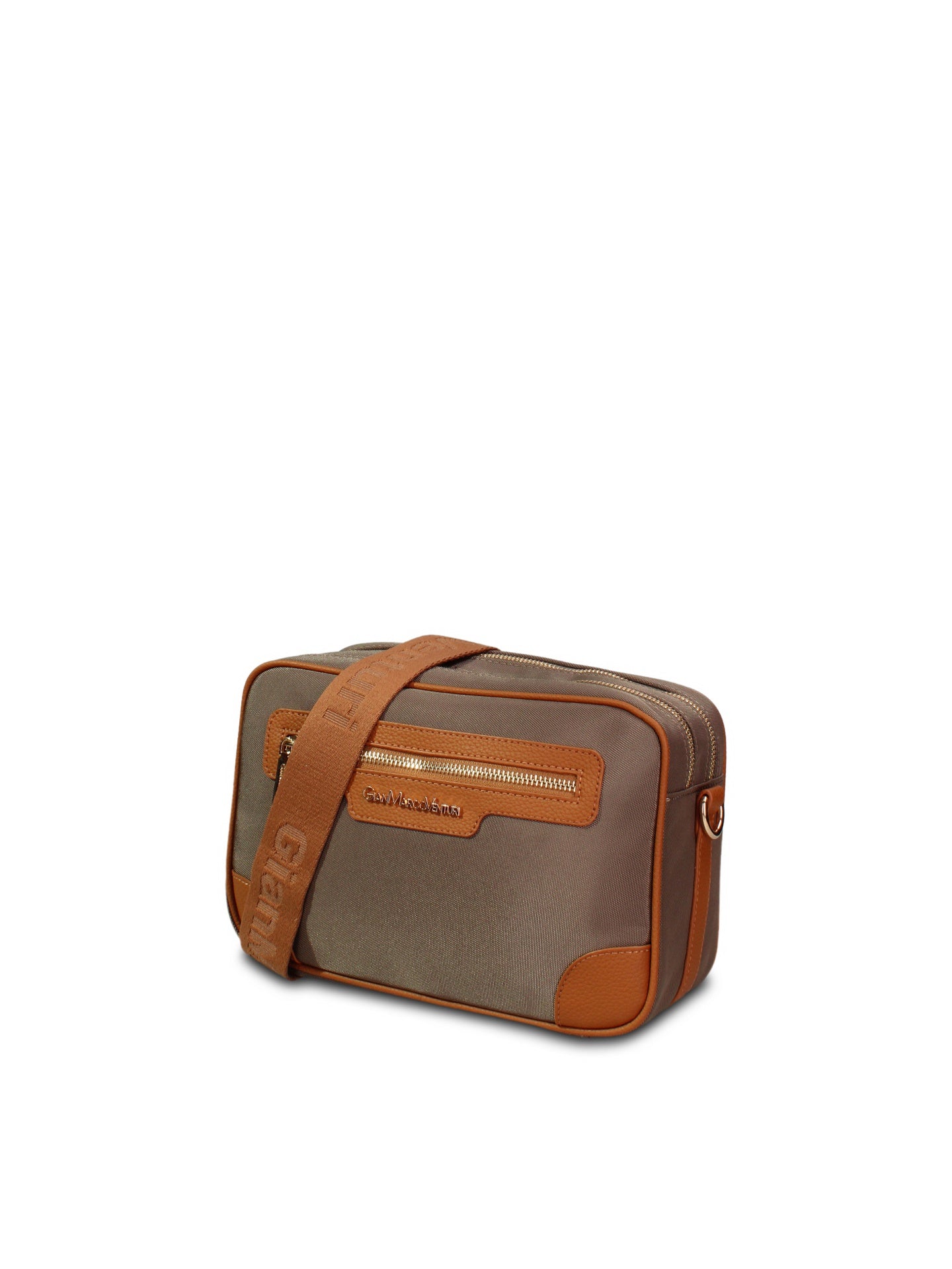 Borsa a Tracolla in 100% Pu Vegan Leather Verde Militare