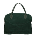 Borsa a mano da donna 100% pelle scamosciata MYB-6014-FW-06058 VERDE My Best Bag