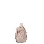 Borsa a Tracolla in Poliestere Grigio Chiaro