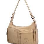 Borsa a Spalla in Polyurethane Marrone