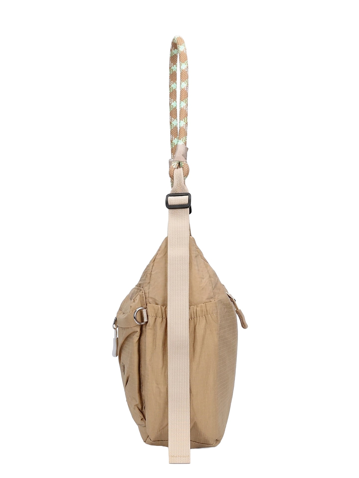 Borsa a Spalla in Polyurethane Marrone