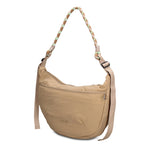 Borsa a Spalla in 100% Pu Vegan Leather Beige