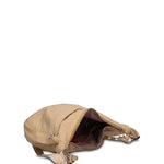 Borsa a Spalla in 100% Pu Vegan Leather Beige
