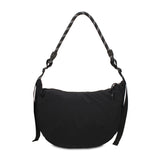 Borsa a Spalla in 100% Pu Vegan Leather Nero