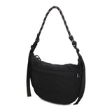 Borsa a Spalla in 100% Pu Vegan Leather Nero