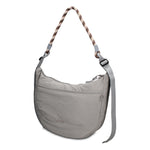Borsa a Spalla in 100% Pu Vegan Leather Grigio Scuro