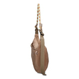 Borsa a Spalla in 100% Pu Vegan Leather Verde Militare