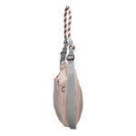 Borsa a Spalla in 100% Pu Vegan Leather Grigio Chiaro